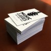 uncoated black edge business cards