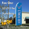 AIR FORCE Flutter Feather Banner Flag (11.5 x 2.5 Feet)
