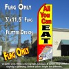 ALL YOU CAN EAT Flutter Feather Banner Flag (11.5 x 3 Feet)