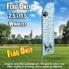 ANIMAL HOSPITAL light blue feather flags econo banner swooper
