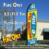 INCOME TAX IRS (E-FILE) TAX HELP HERE Flutter Polyknit Feather Flag (11.5 x 2.5 feet)