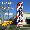 BARBER SHOP Flutter Feather Banner Flag (11.5 x 3 Feet)