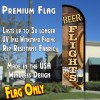 BEER FLIGHTS Premium Windless Polyknit Feather Flag (3 x 11.5 feet)
