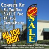 Blow Out Sale Windless Feather Banner Flag Kit (Flag, Pole, & Ground Mt)