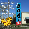 Boat Sale Flutter Feather Banner Flag Kit (Flag, Pole, & Ground Mt)