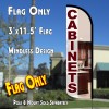 Cabinets Windless Polyknit Feather Flag (3 x 11.5 feet)