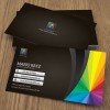  Business Cards with Full UV on the front only, No UV coating on the back 2" X 3.5" 16PT Free Ground Shipping