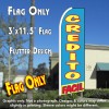 Credito Facil Flutter Feather Banner Flag (11.5 x 3 Feet)
