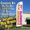 DUNKIN' DONUTS  Feather Banner Flag Kit (Flag, Pole, & Ground Mt)