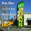 Easy Loans Windless Polyknit Feather Flag (3 x 11.5 feet)