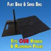 Feather Banner Flat Base Mount And Sand Bag (For Flutter and Windless Poles)