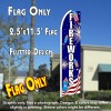 FIREWORKS (Sparklers) Flutter Feather Banner Flag (11.5 x 2.5 Feet)