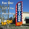 Furniture Sale (Starburst) Windless Polyknit Feather Flag (3 x 11.5 feet)