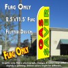 GAS SAVER (Yellow) Flutter Feather Banner Flag (11.5 x 2.5 Feet)