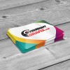  Glossy Round Corner Business Cards UV on 4-color side(s) 2" X 3.5" 16PT