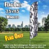Winter Camo Gray white windless Feather Banner Flag