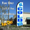 ICE COLD BEER (White) Flutter Feather Banner Flag (11.5 x 3 Feet)