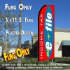 INCOME TAX E-FILE Flutter Feather Banner Flag (11.5 x 3 Feet)