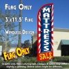 Mattress Sale (Starburst) Windless Polyknit Feather Flag (3 x 11.5 feet)