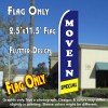 MOVE IN SPECIAL (Blue/Yellow) Flutter Feather Banner Flag (11.5 x 2.5 Feet)