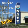 NAVY Flutter Feather Banner Flag (11.5 x 2.5 Feet)