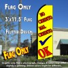 NO CREDITO MAL CREDITO OK (Yellow) Flutter Feather Banner Flag (11.5 x 3 Feet)