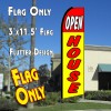 OPEN HOUSE (Red/Yellow) Flutter Feather Banner Flag (11.5 x 3 Feet)