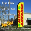 PAYDAY ADVANCE (Yellow) Flutter Feather Banner Flag (11.5 x 3 Feet)