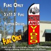 PHOTO AND VIDEO (White/Red) Flutter Feather Banner Flag (11.5 x 3 Feet)