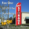 SELF STORAGE (Lock) Flutter Feather Banner Flag (11.5 x 2.5 Feet)