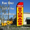 SELF STORAGE (Red/Yellow) Flutter Feather Banner Flag (11.5 x 3 Feet)