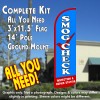 Smog Check Inspection & Repair Station Windless Feather Banner Flag Kit (Flag, Pole, & Ground Mt)