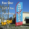 SMOG CHECK TEST & REPAIR (Star Certified) Flutter Feather Banner Flag (11.5 x 3 Feet)