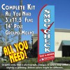SMOG CHECK TEST & REPAIR (Star Certified) Flutter Feather Banner Flag Kit (Flag, Pole, & Ground Mt)