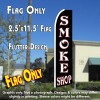 SMOKE SHOP (Black) Flutter Feather Banner Flag (11.5 x 2.5 Feet)
