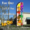 SMOOTHIES (Fruit) Flutter Feather Banner Flag (11.5 x 3 Feet)