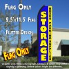 STORAGE Boxes Packing Supplies (Blue/Yellow) Flutter Polyknit Feather Flag (11.5 x 2.5 feet)