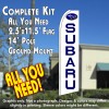 Subaru Flutter Feather Banner Flag Kit (Flag, Pole, & Ground Mt)