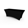Black Stretch Table Covers 6ft
