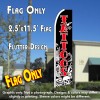 TATTOOS (Skull) Flutter Feather Banner Flag (11.5 x 2.5 Feet)