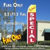 TODAY'S SPECIAL (Yellow/Red) Flutter Feather Banner Flag (11.5 x 2.5 Feet)