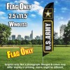 ARMY Flutter Feather Banner Flag (11.5 x 2.5 Feet)