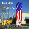 USA AMERICAN EAGLE Flutter Polyknit Feather Flag (11.5 x 2.5 feet)