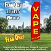 VAPE SHOP (Red/Yellow) Econo Feather Banner Flag 