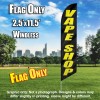 VAPE SHOP black / yellow Windless Feather Banner Flag