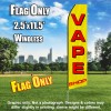 VAPE SHOP (YELLOW/RED) Econo Feather Banner Flag 