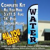 Water Windless Feather Banner Flag Kit (Flag, Pole, & Ground Mt)