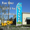WE BUY SILVER (Blue) Flutter Feather Banner Flag (11.5 x 2.5 Feet)