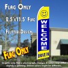 WELCOME DRIVE IN (Yellow/Blue) Flutter Feather Banner Flag (11.5 x 2.5 Feet)