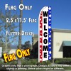 WELCOME (Stars) Flutter Feather Banner Flag (11.5 x 2.5 Feet)